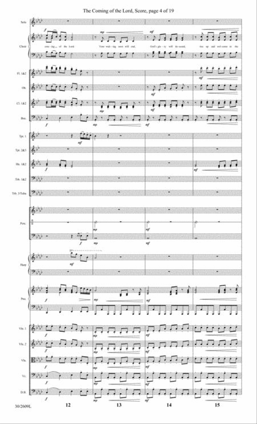 Night of the Father's Love - Orchestral Score and Parts Choir scores gallery preview page 5