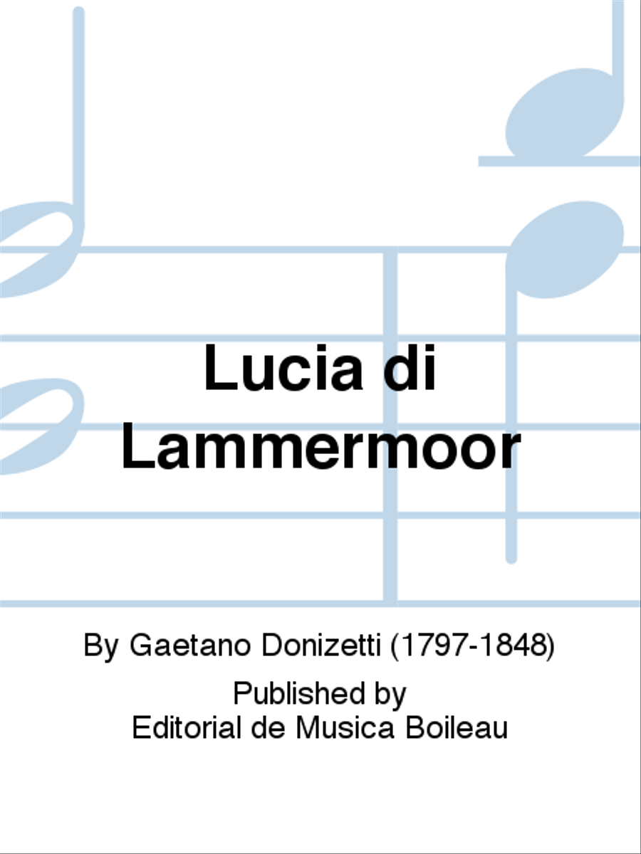 Lucia di Lammermoor Piano Solo scores gallery preview page 1