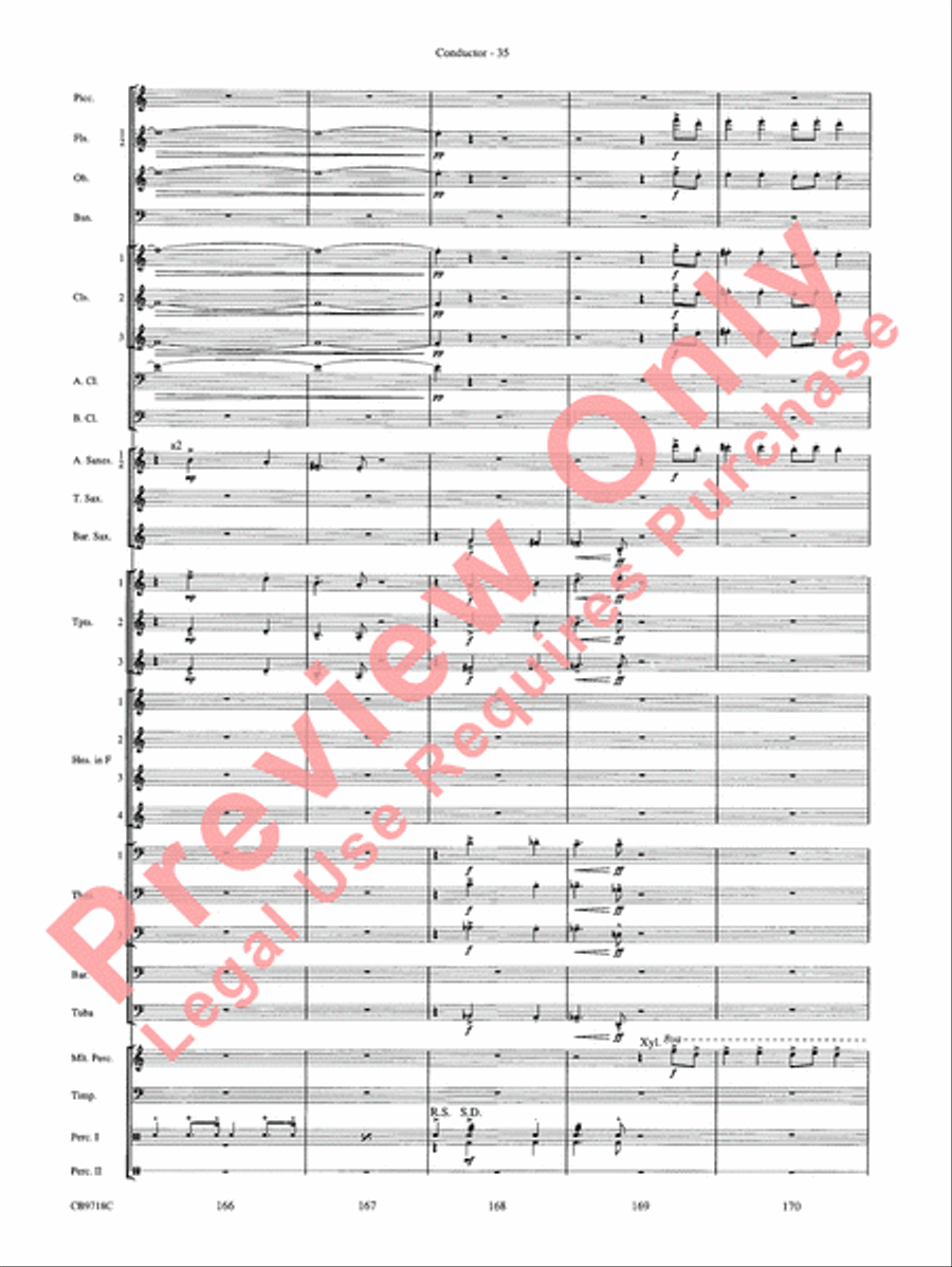 Gershwin! (Medley) Concert Band scores gallery preview page 38