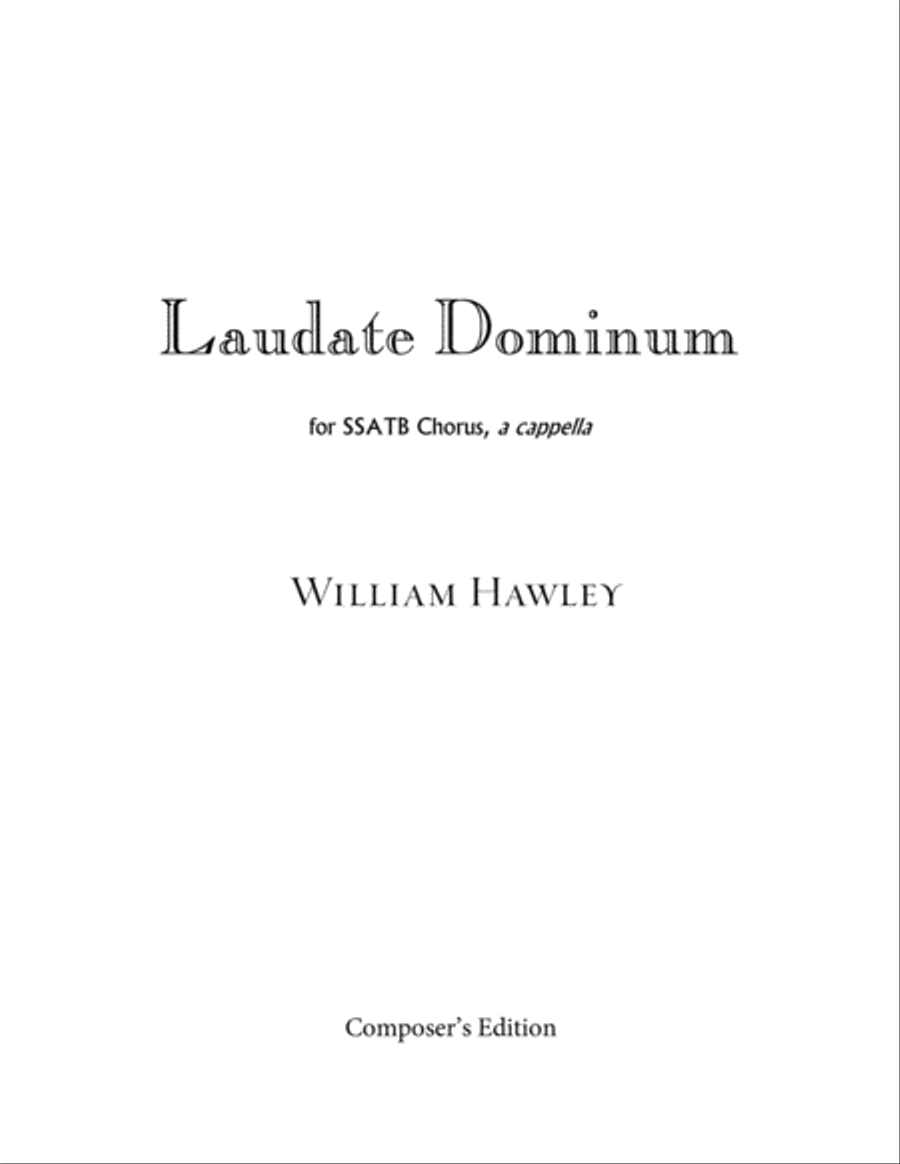 Laudate Dominum Divisi scores gallery preview page 1