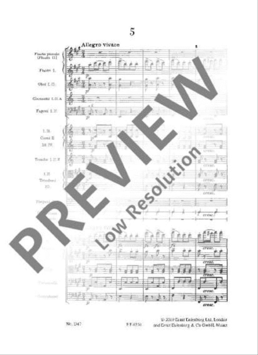 Slavonic Dances Orchestra scores gallery preview page 4