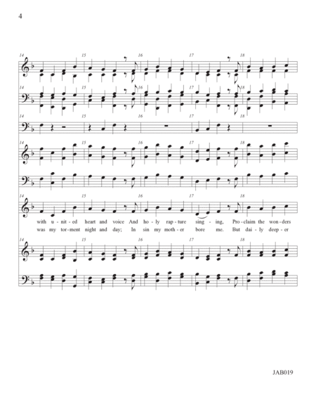 Dear Christians, One and All, Rejoice (Hymn Concertato) image number null