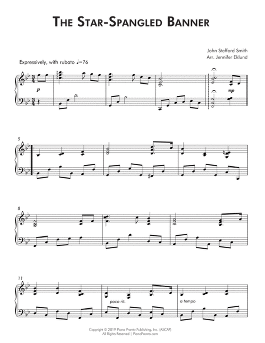 The Star-Spangled Banned (Late Intermediate Lyrical Piano) image number null