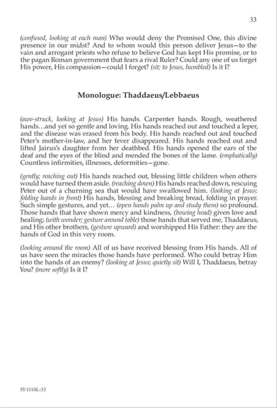 The Living Last Supper 4-Part scores gallery preview page 34