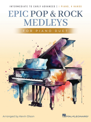 Book cover for Epic Pop and Rock Medleys for Piano Duet