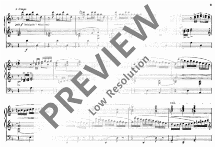 Chorale-Passacaglia Organ scores gallery preview page 10