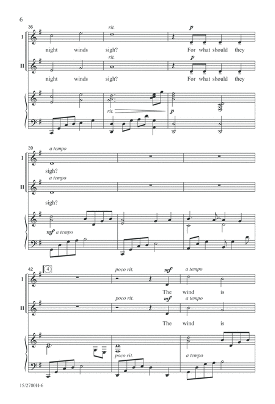 Night Winds 2-Part scores gallery preview page 7