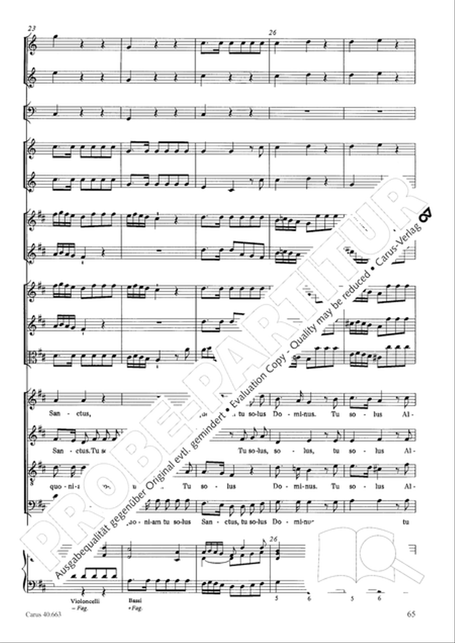 Mass in D minor (Missa in d) ATB scores gallery preview page 81