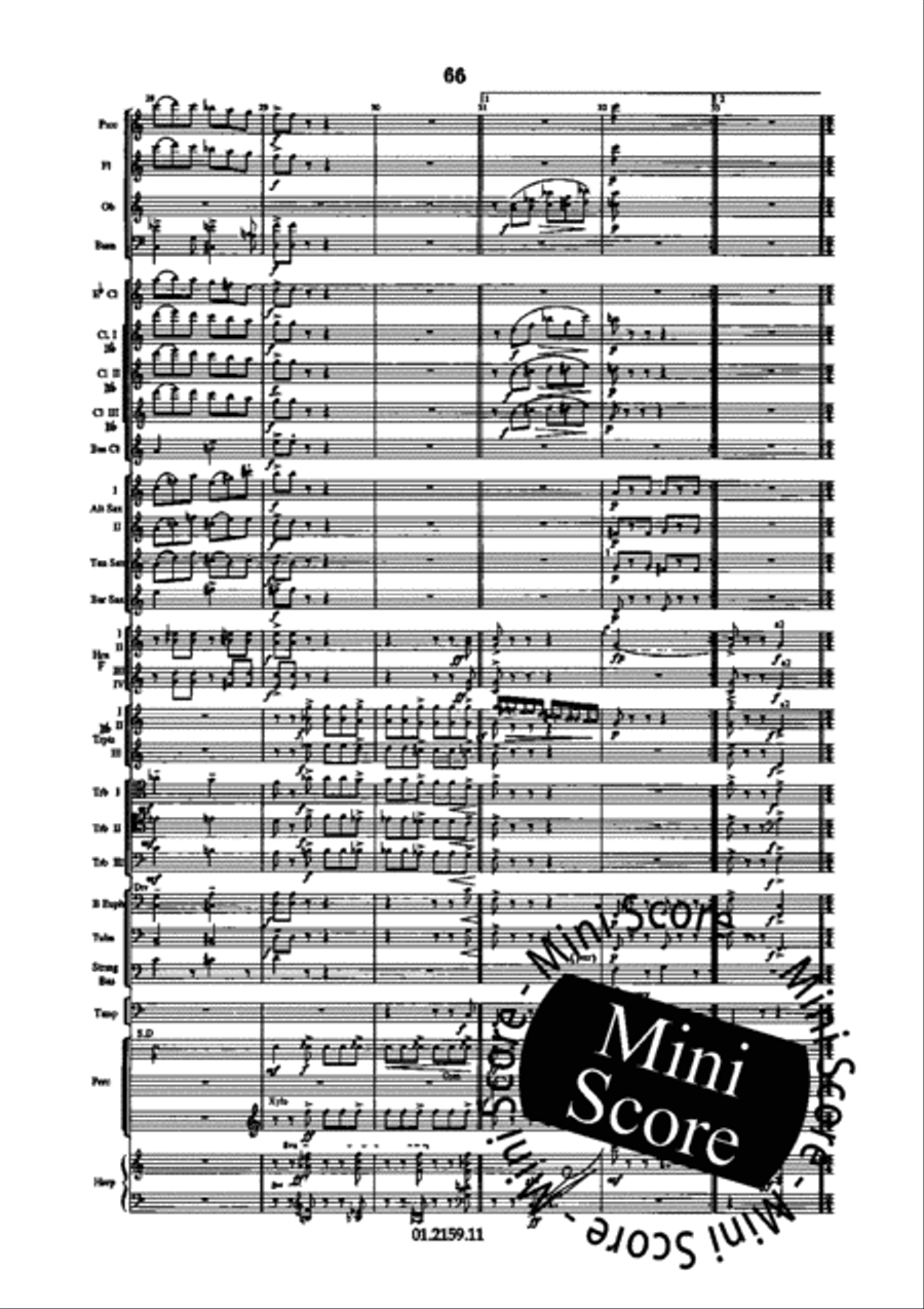Dance Suite Concert Band scores gallery preview page 74