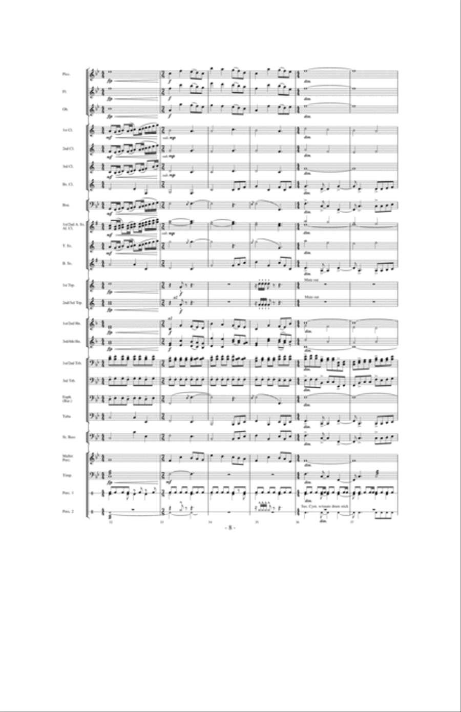 Moonscape Concert Band scores gallery preview page 7