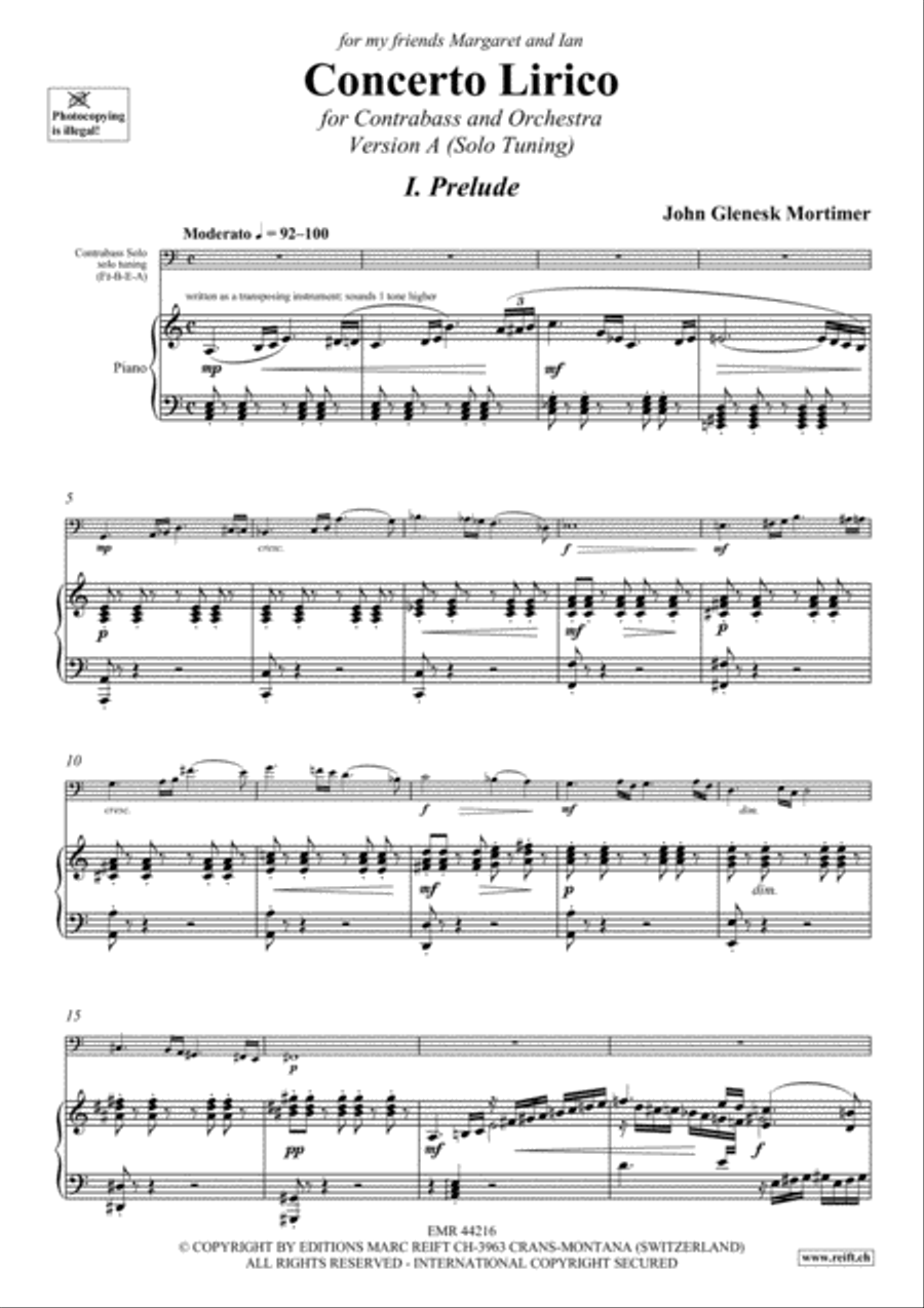 Concerto Lirico Double Bass scores gallery preview page 4