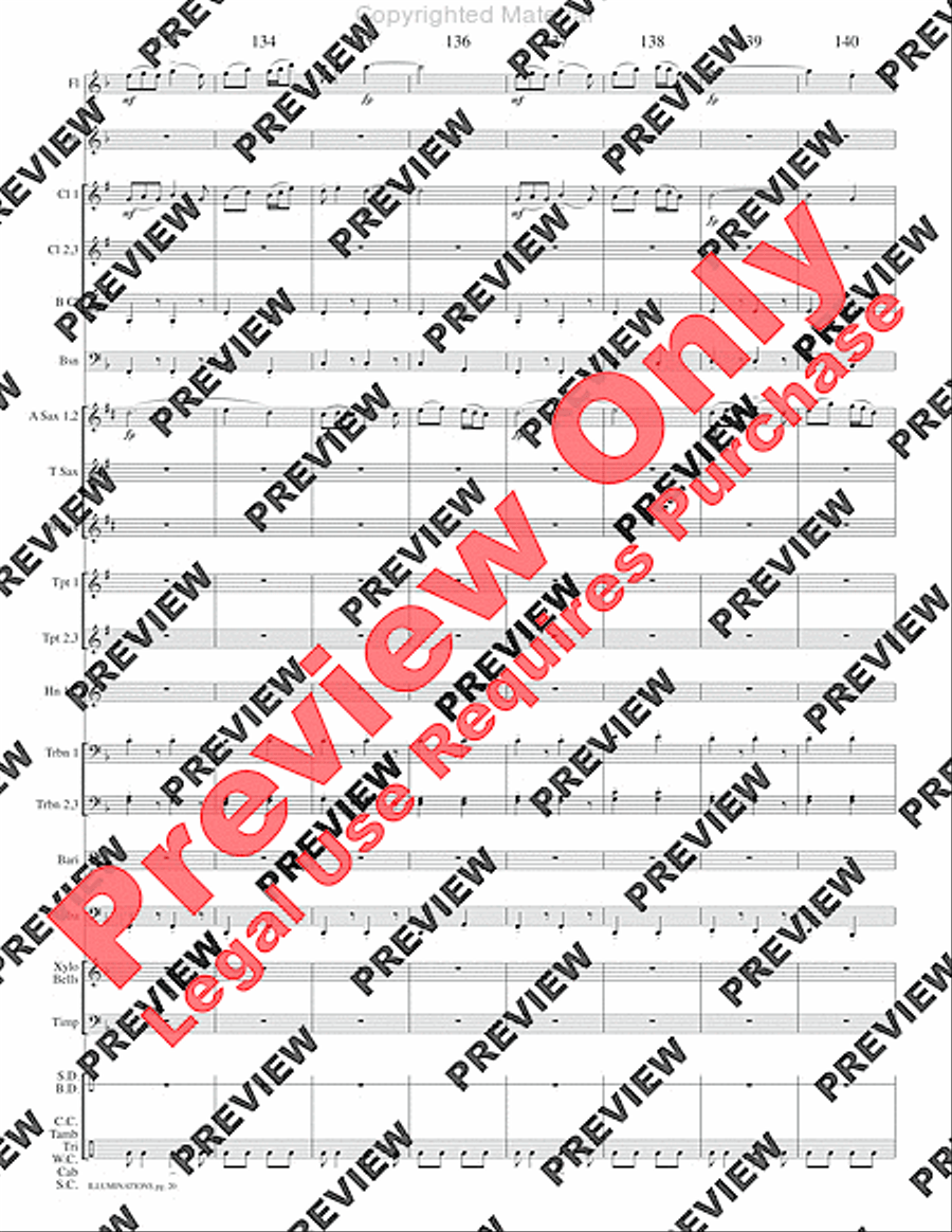 Illuminations Concert Band scores gallery preview page 23