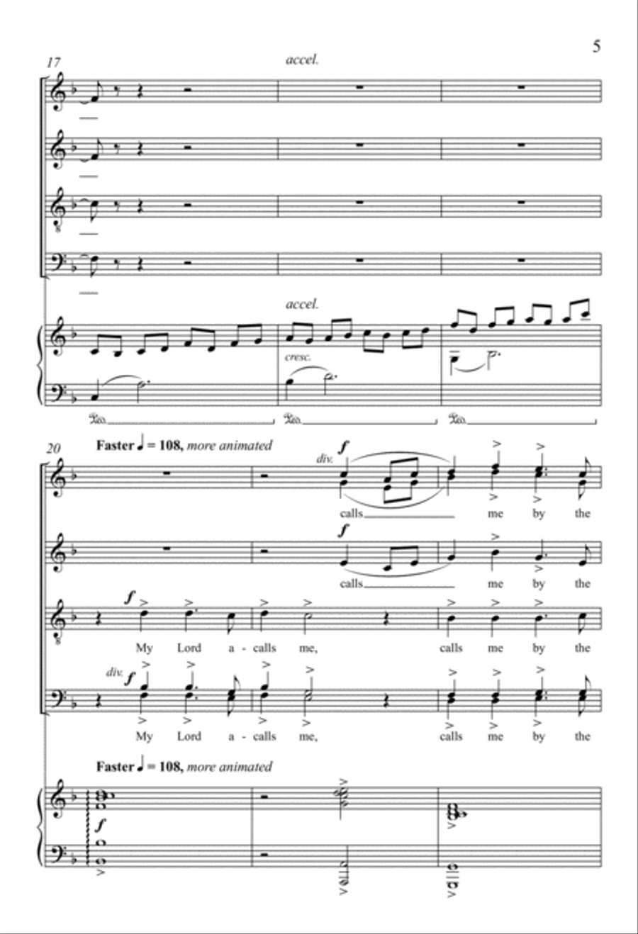 Steal Away 4-Part scores gallery preview page 5