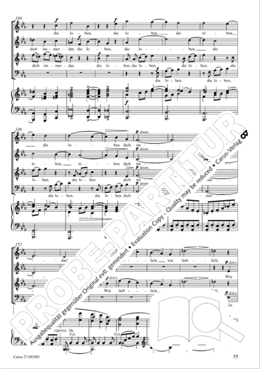 Ein Deutsches Requiem (German Requiem) 4-Part scores gallery preview page 58