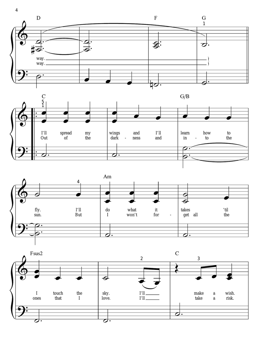Breakaway Breakaway Easy Piano scores gallery preview page 4