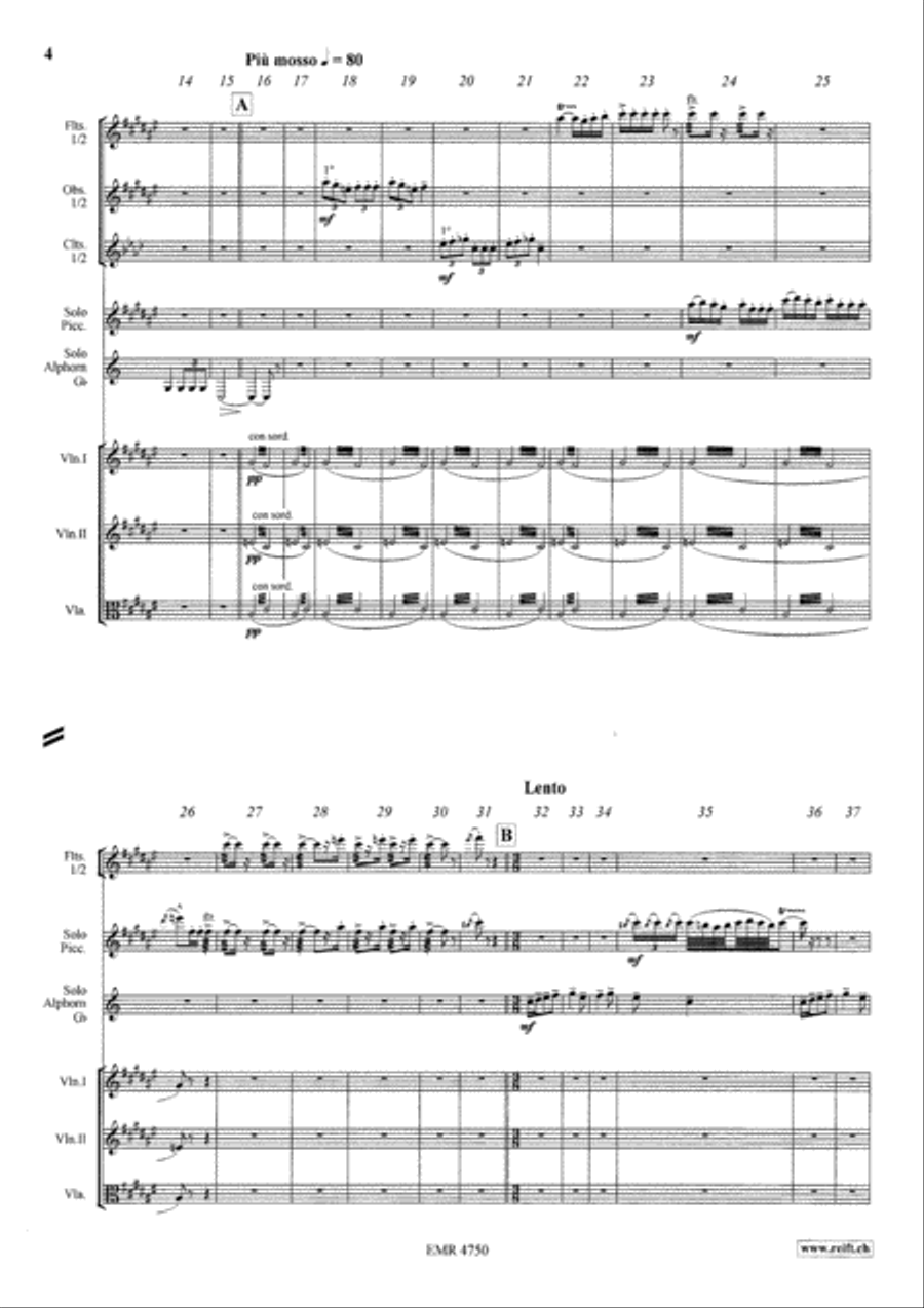 Capriccio Sur Deux Chants Populaires Orchestra scores gallery preview page 4