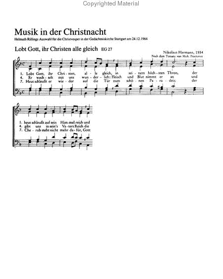 Musik in der Christnacht