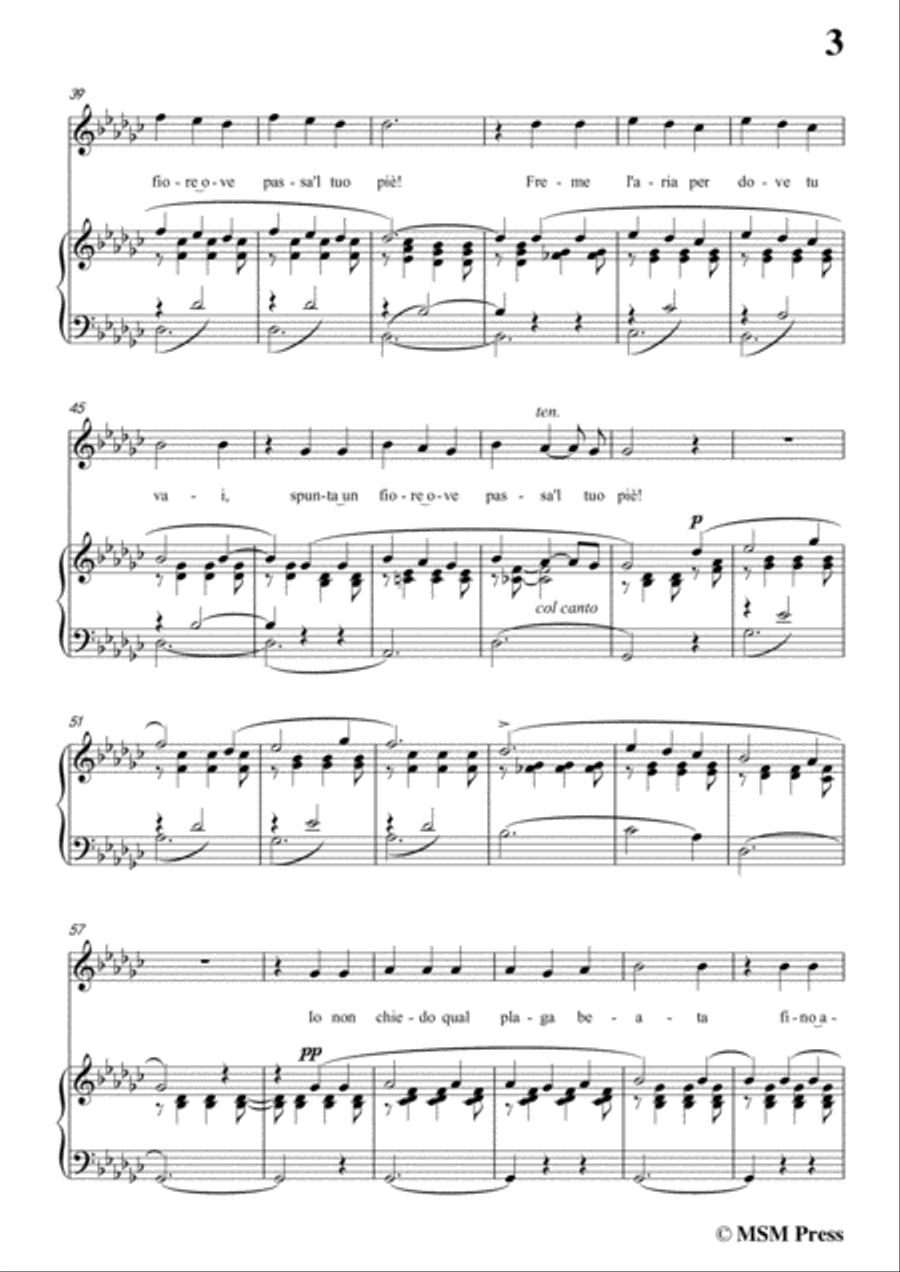 Tosti-Malìa in G flat Major,for Voice and Piano Voice Solo scores gallery preview page 5