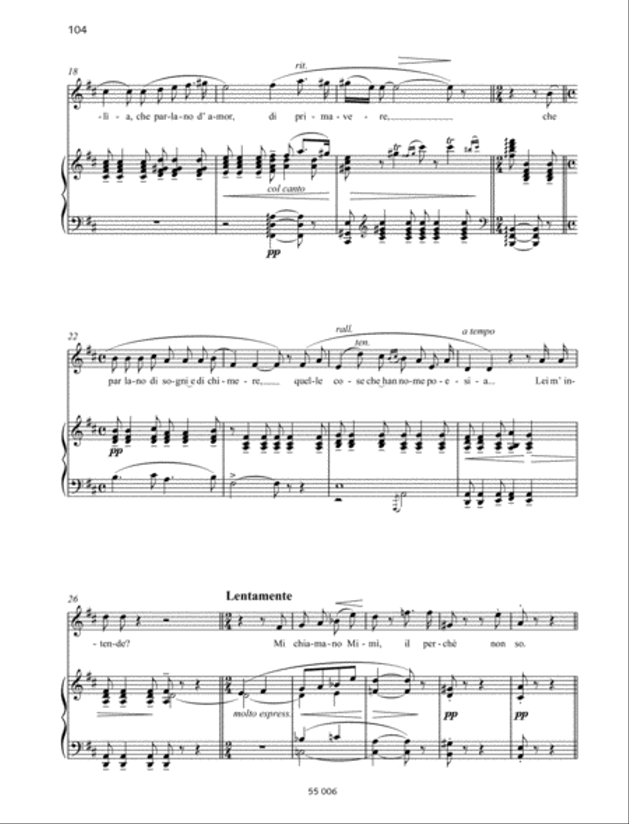 Mi chiamano Mimì Mi chiamano Mimì Soprano Voice scores gallery preview page 2