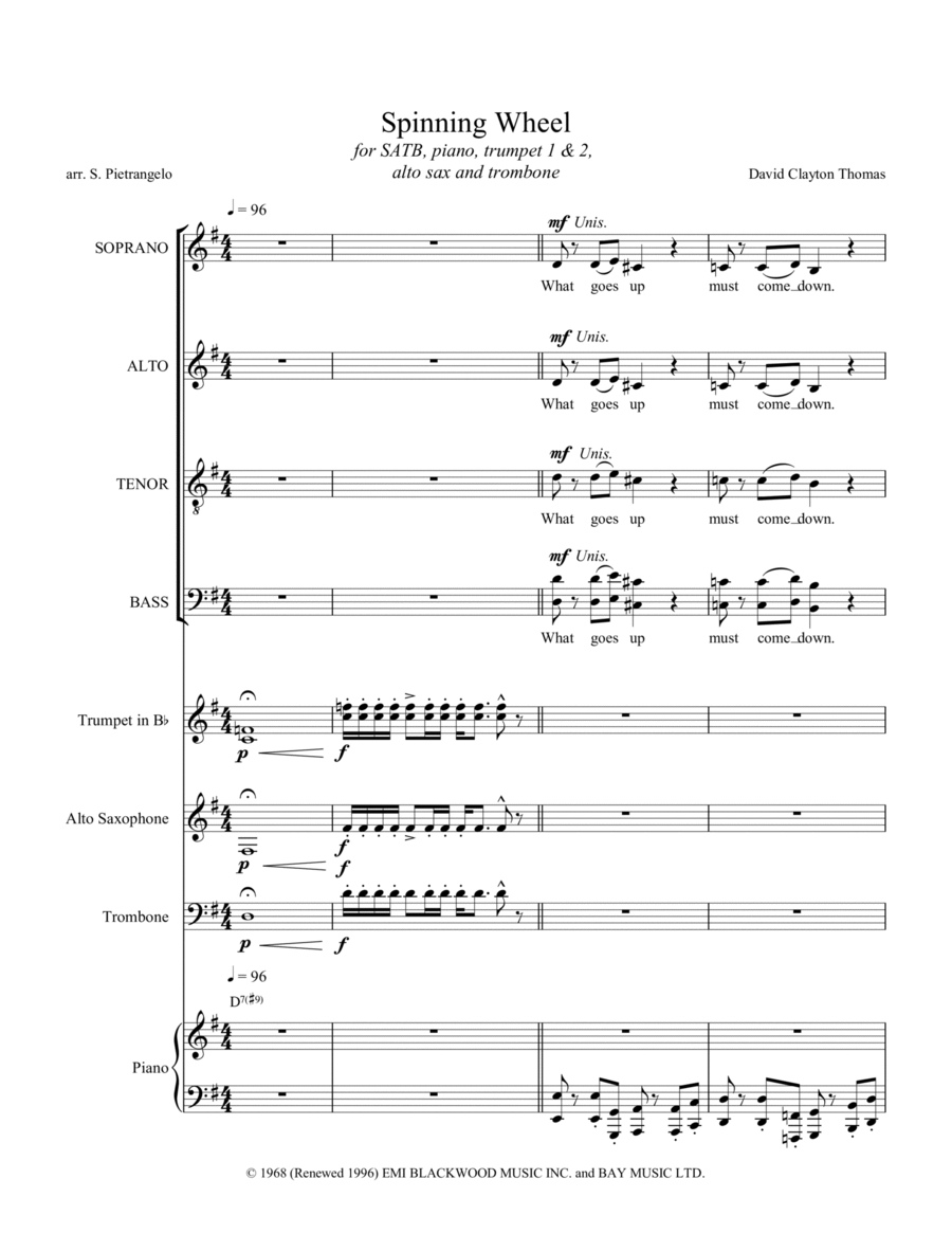 Spinning Wheel 4-Part scores gallery preview page 1