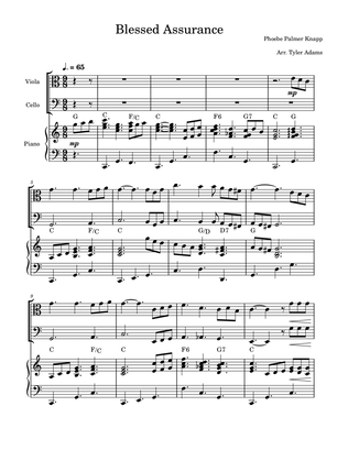 Blessed Assurance (Viola and Cello Duet with Piano)