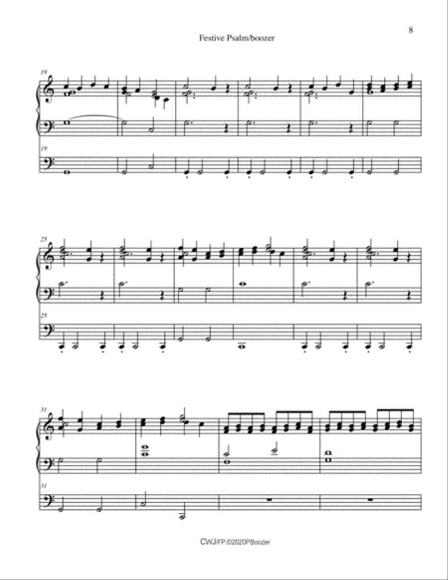 Come With Joy- An Organ Suite for Weddings--#3 Festive Psalm Organ Solo scores gallery preview page 3