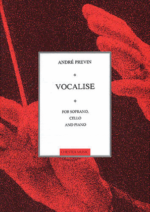 Book cover for Vocalise for Soprano, Cello and Piano