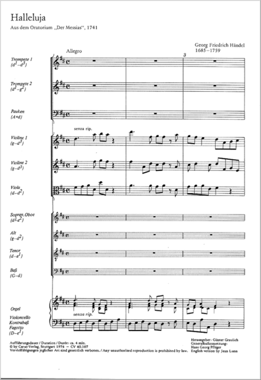 Halleluja (Jesus erschliesst uns die Schrift) 4-Part scores gallery preview page 34