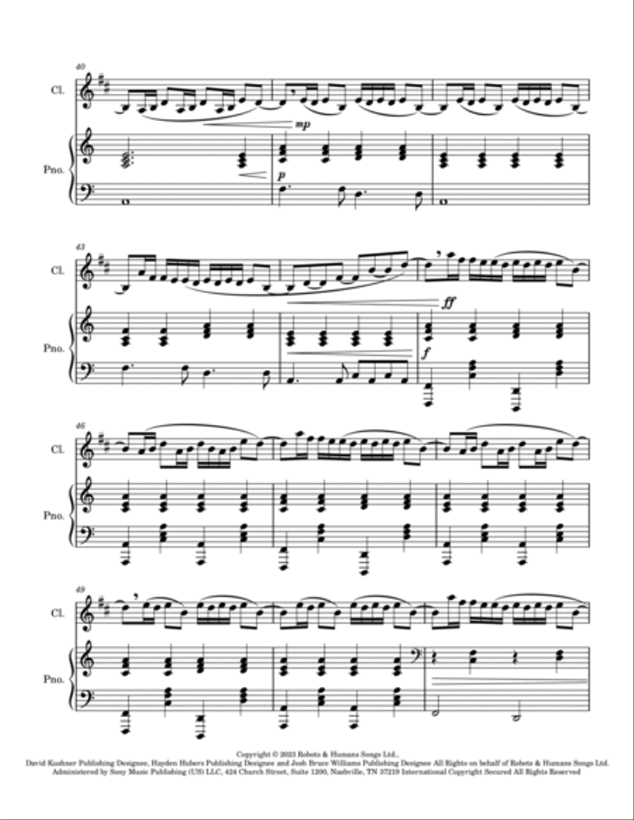 Daylight B-Flat Clarinet scores gallery preview page 4