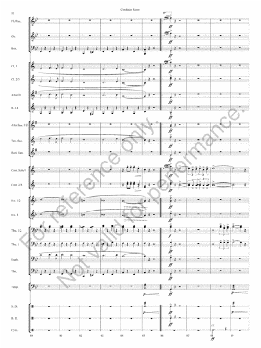 Honor Guard March Honor Guard March Concert Band scores gallery preview page 13