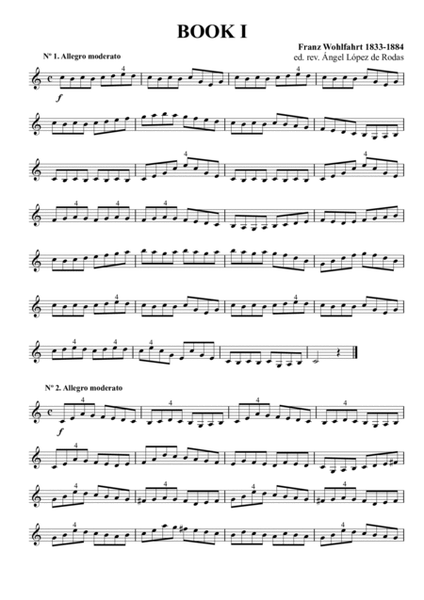 Wohlfahrt op. 45 studies band I & II