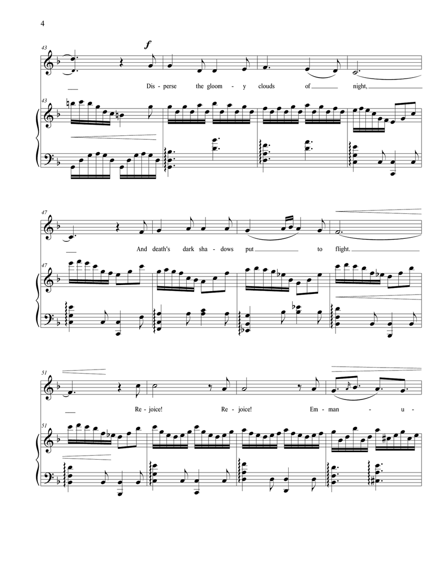 O Come, O Come, Emmanuel (Vocal Solo - Medium) Medium Voice scores gallery preview page 5