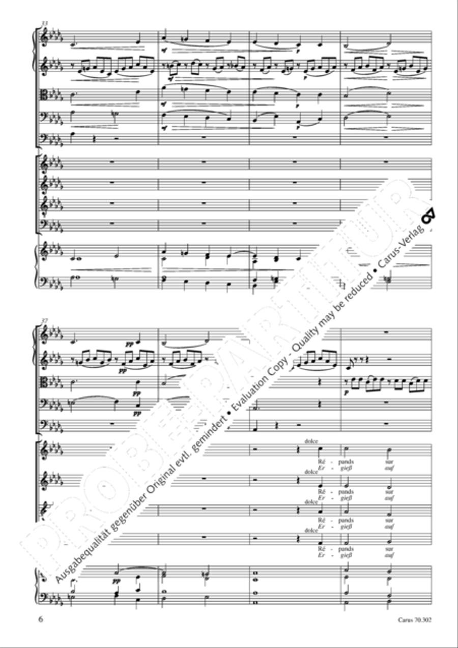 Cantique de Jean Racine (Lobgesang des Jean Racine) 4-Part scores gallery preview page 7