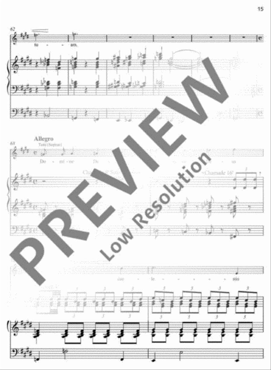 Missa festiva Organ scores gallery preview page 15