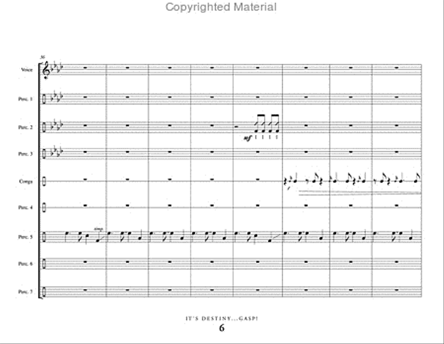 It's Destiny...Gasp! (score only)