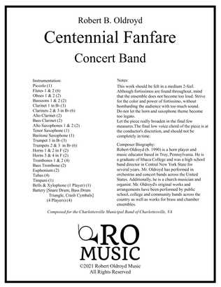Centennial Fanfare for Concert Band