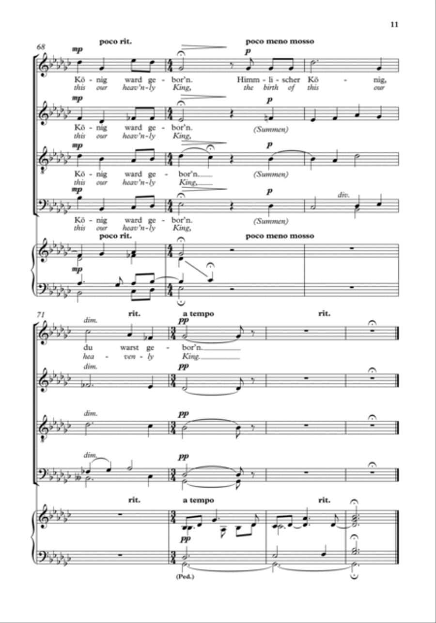 Welch suss're Klange (What sweeter music) 4-Part scores gallery preview page 4