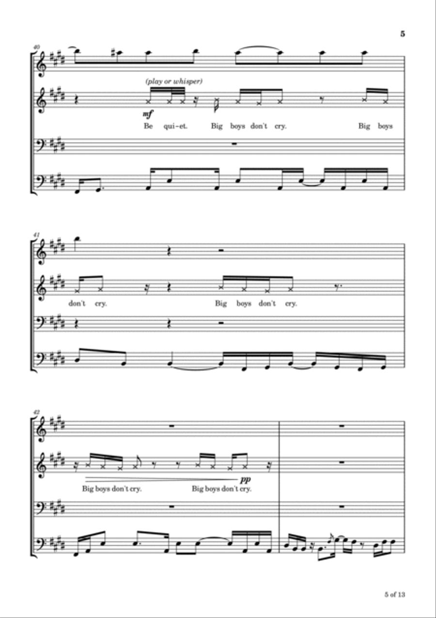 I'm Not In Love Trombone scores gallery preview page 6