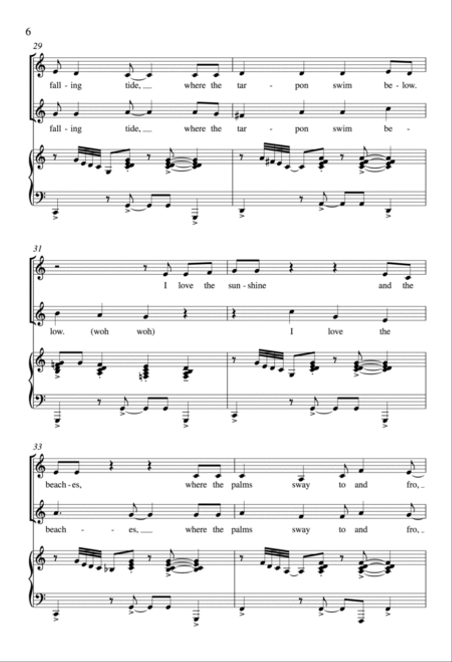 Where the Orange Blossoms Grow Unison Choir scores gallery preview page 5