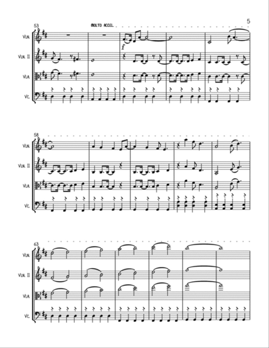 Come On Eileen Come On Eileen String Trio scores gallery preview page 5