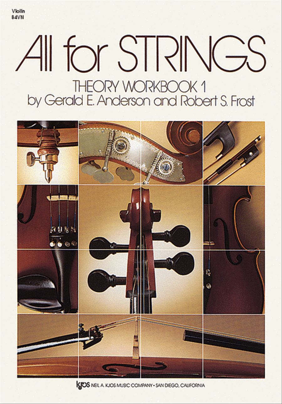 Book cover for All For Strings - Theory Workbook 1 (Violin)