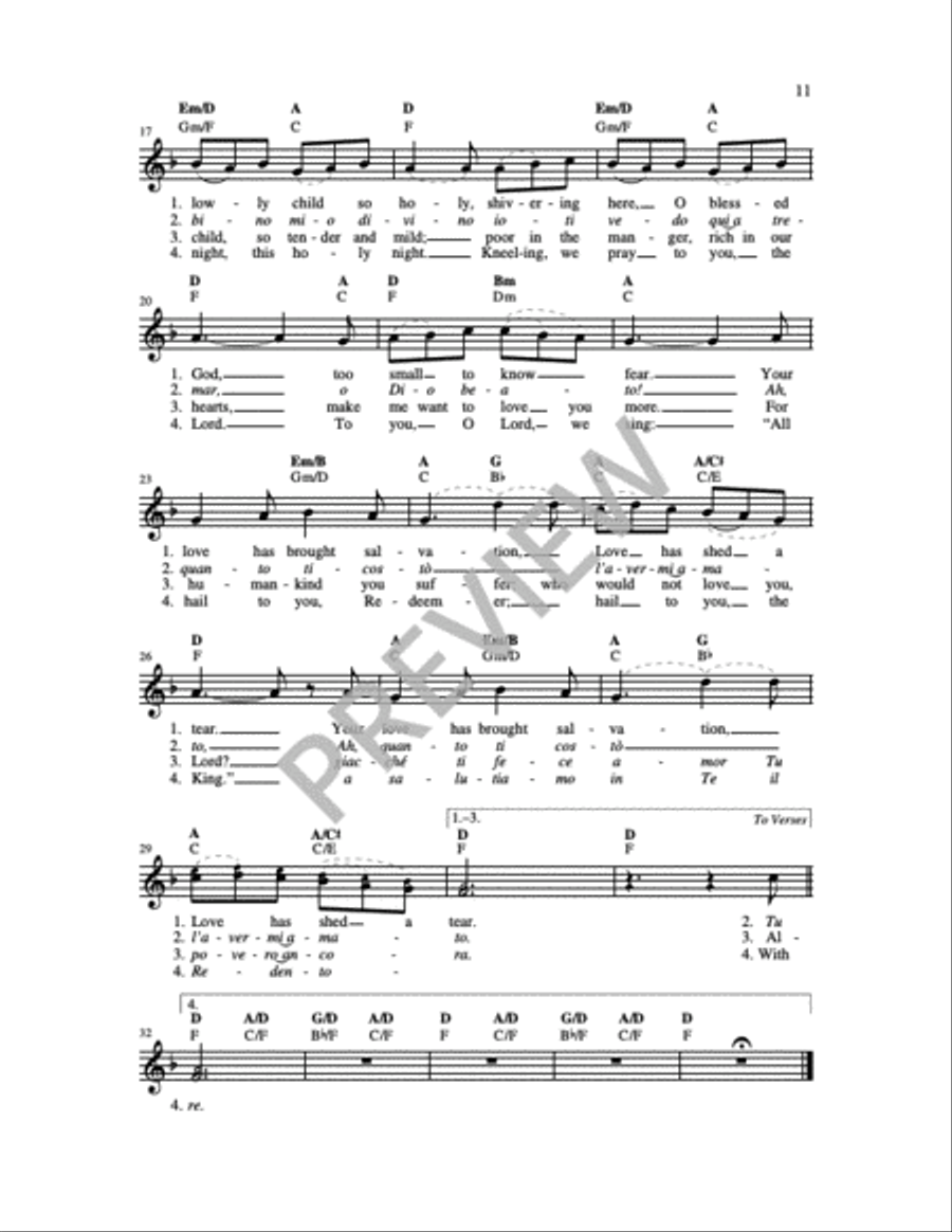 You Come Down From the Heavens 4-Part scores gallery preview page 13