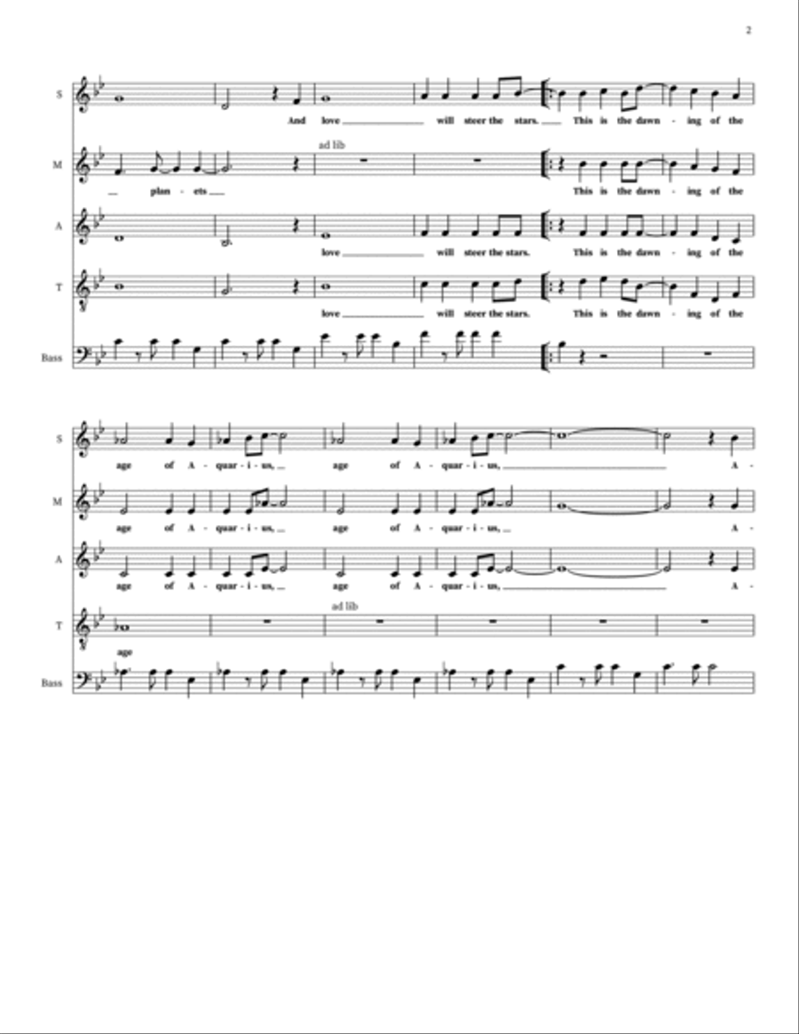 Aquarius Choir scores gallery preview page 2