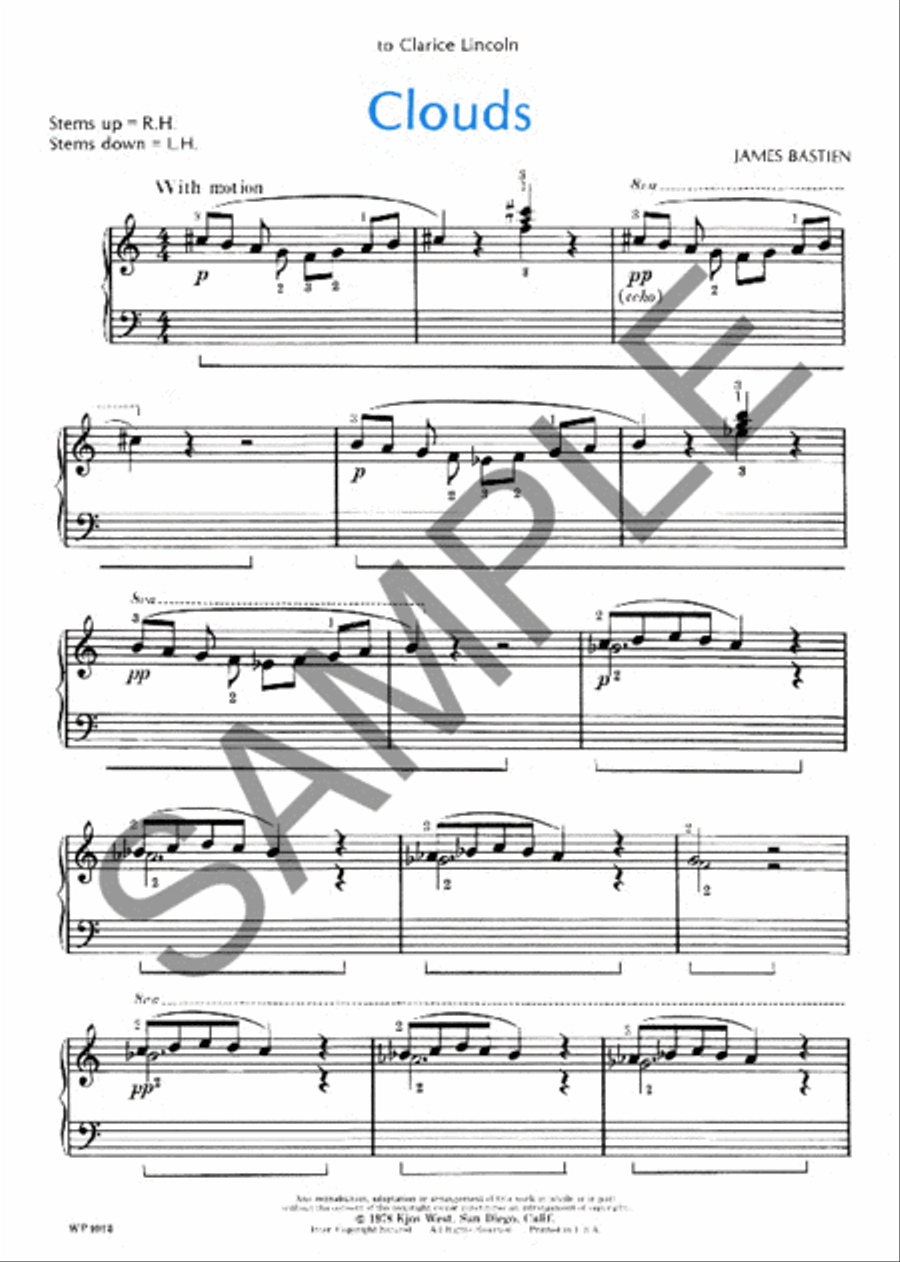 Clouds Piano Method scores gallery preview page 2