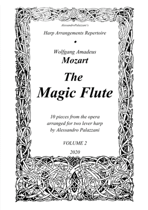 Book cover for The Magic Flute for lever harp duet, volume 2