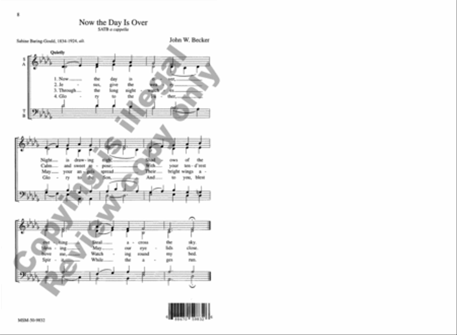 Six Choral Prayers 4-Part scores gallery preview page 8