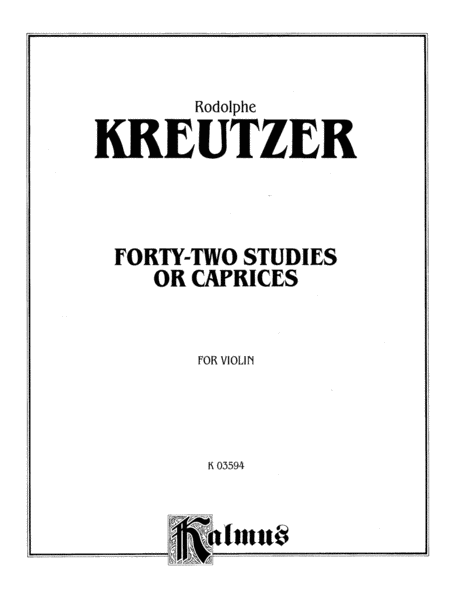 Forty-two Studies or Caprices