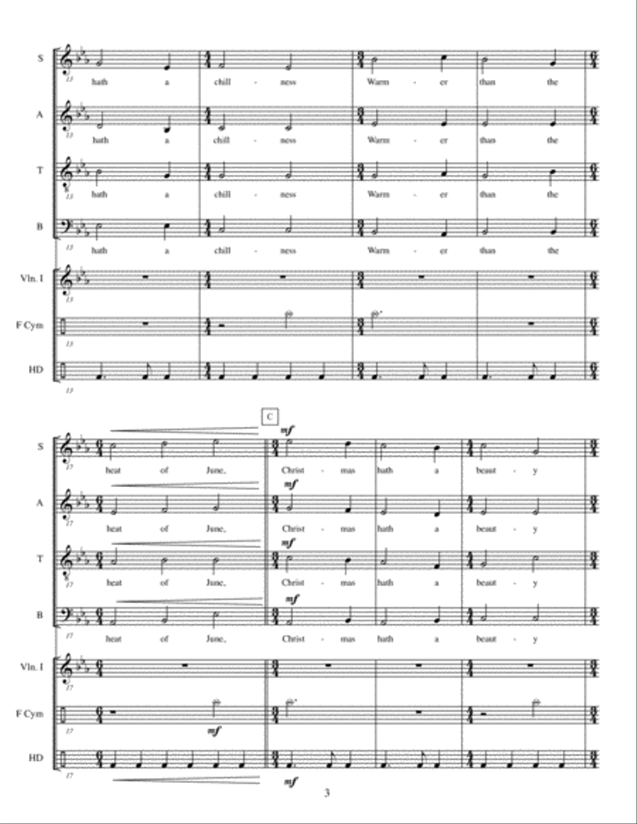 Three Christmas Motets Three Christmas Motets 4-Part scores gallery preview page 5