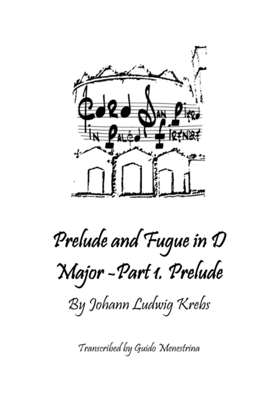 Johann Ludwig Krebs - Prelude and Fugue in D Major - Prelude Organ Solo scores gallery preview page 1