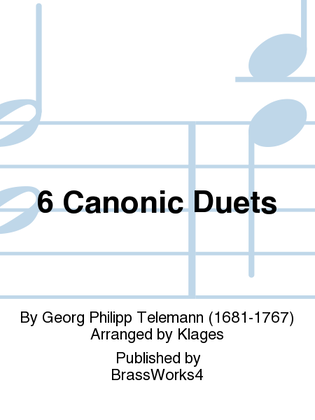 Book cover for 6 Canonic Duets